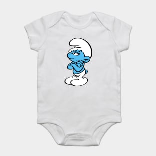 grouchy smurf Baby Bodysuit